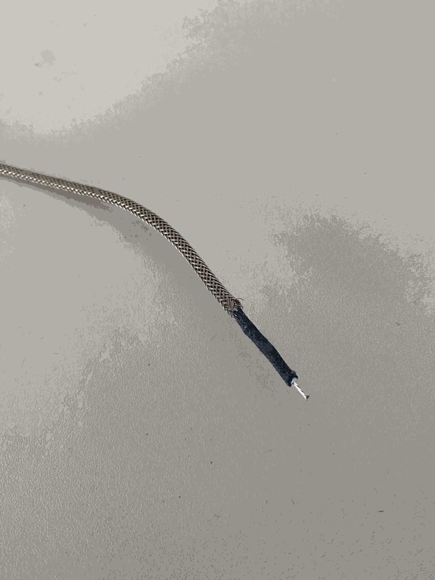 1-cond. met. braided shield wire 1m