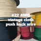 #22 AWG cotton braided vintage Kabel