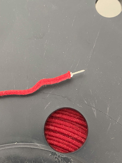 #22 AWG cotton braided vintage Kabel