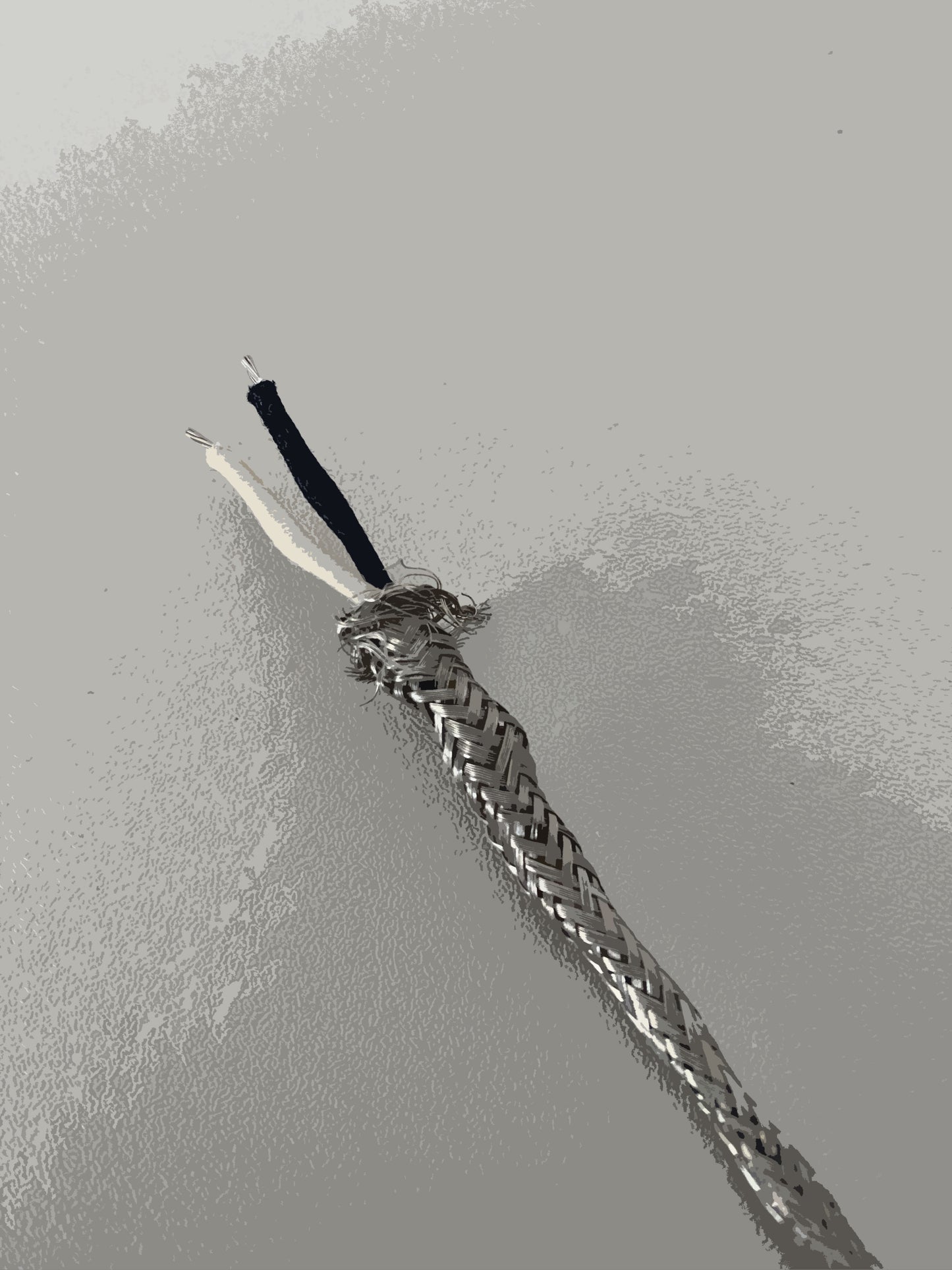 2-cond. met. braided shield wire
